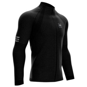 Compressport Moletom com zíper sem costura
