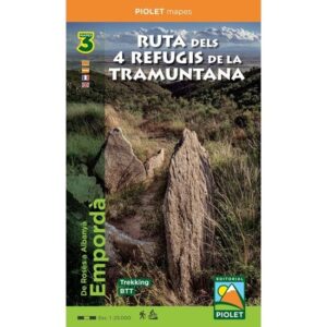 Ed. Piolet Mapa da rota dos 4 refúgios de Tramuntana 1:25000