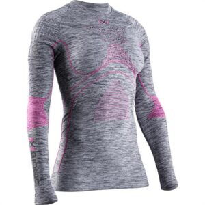 X-bionic Camiseta Ls Energy Accum 4,0 W Cinza Mel/Pk