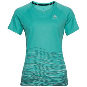 Odlo Camiseta Feminina SS Crew Essential Estampada
