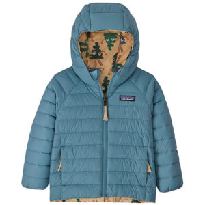 Patagonia Suéter com capuz reversível para bebês