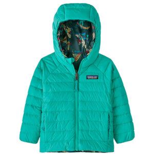 Patagonia Suéter com capuz reversível para bebês