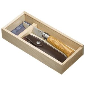 Opinel Clássica bandeja de madeira + tampa