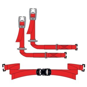 Mountain Equipment Correia de Esqui Hammerhead (x4) Preta