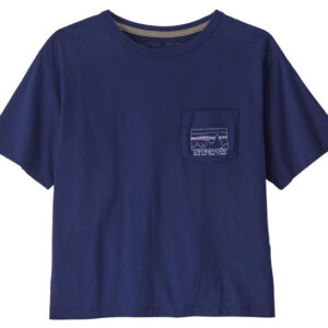 Patagonia 73 Skyline Ropc Easy Cut Bolso Tee Feminino