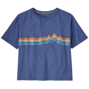 Patagonia Camiseta Orgânica Ridge Rise Stripe Feminino