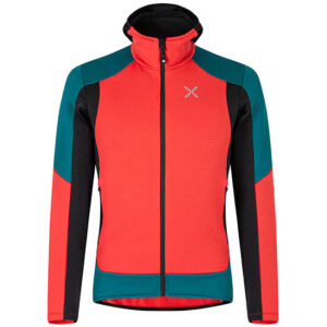 Montura Jaqueta com capuz de cor elástica