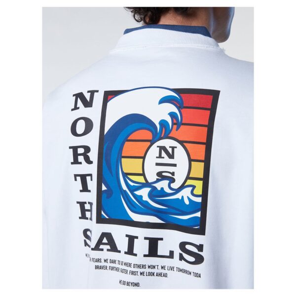 North sails Moletom Com Gola Redonda Graphic 691078 - Imagem 7