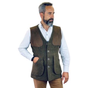 Pasion morena Colete De Tiro De Tweed 0702616