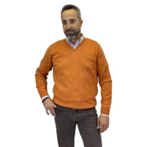 Pasion morena Sweater Gola V Logo