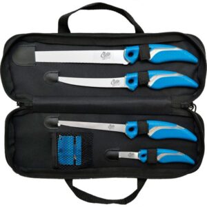 Cuda Knife Set With Sharpener&Case