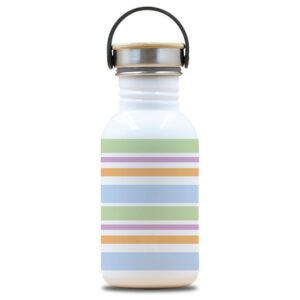 Laken Tampa De Aço Inoxidável E Bambu Basic 500ml