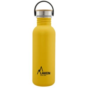 Laken Tampa De Aço Inoxidável E Bambu Basic 750ml
