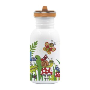 Laken Tampa De Aço Garrafa Space Bichitos 500ml