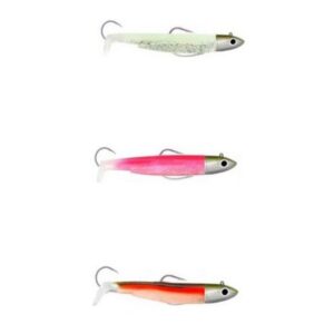 Fiiish Vinil Black Minnow Combo Off Shore 140 Mm 60g