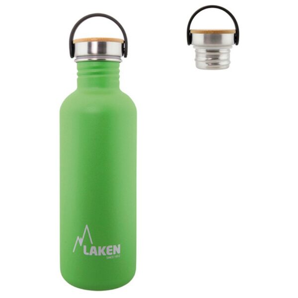 Laken Garrafa De Aço Inoxidável Bambu Basic Steel