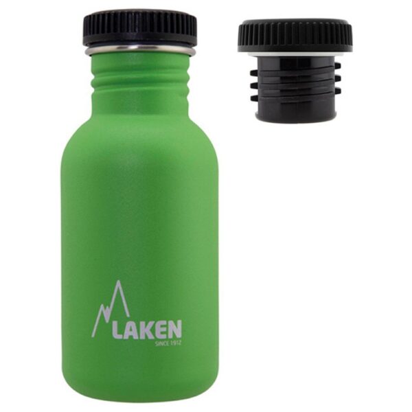 Laken Garrafa De Aço Inoxidável Boné Preto Basic Steel
