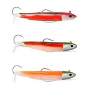 Fiiish Vinil Black Minnow Combo Off Shore 200 Mm 120g