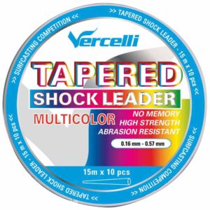 Vercelli Tapered Shock Leader 15 M 5 Unidades