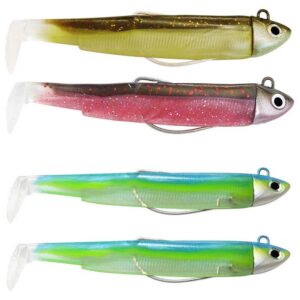 Fiiish Isca Suave De Pesquisa De Combinação Dupla Black Minnow 120 mm 18g