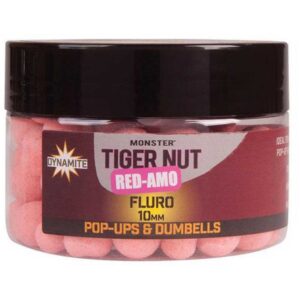 Dynamite baits Monster Tigernut Red-Amo Fluro Pop Ups And Dumbells