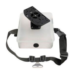 Pike n bass Barco Barco Fishfinder Mount Com Caixa De Bateria