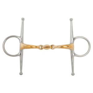 BR Snaffle De Bochecha Cheia De Articulação Dupla Anatômico Soft Contact 14 Mm Shank 127 Mm Brigadeiro