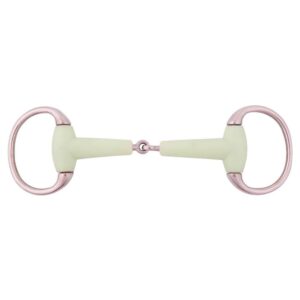 BR Snaffle De Ponta De Ovo De Articulação única Argolas Apple Mouth 18 Mm 65 Mm Brigadeiro