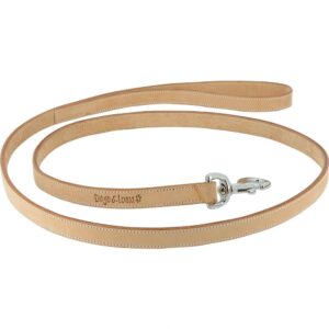 Diego & louna Correia De Couro Para Cães Natural