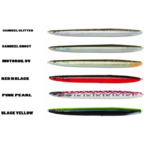 Savage gear Isca Afundado 3D Soft Line Thru Sandeel 125 mm 20g - Imagem 2