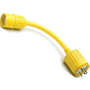 Hubbell Adaptador Fêmea Para Masculino 15/20A 125V Straight Blade 30A 125V Bloqueio Plugue