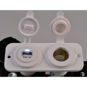 Talamex Moldura Doulbe Nivelada Com USB 2.4A&Standard Soquete