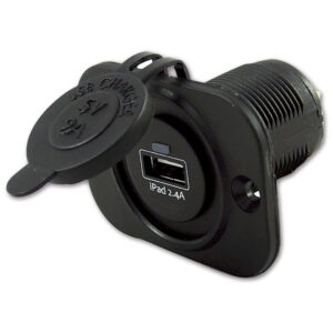 Talamex Soquete Único USB 2.4A Com Rubor Quadro