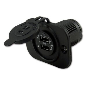 Talamex Soquete Duplo USB 3.4A Com Rubor Quadro