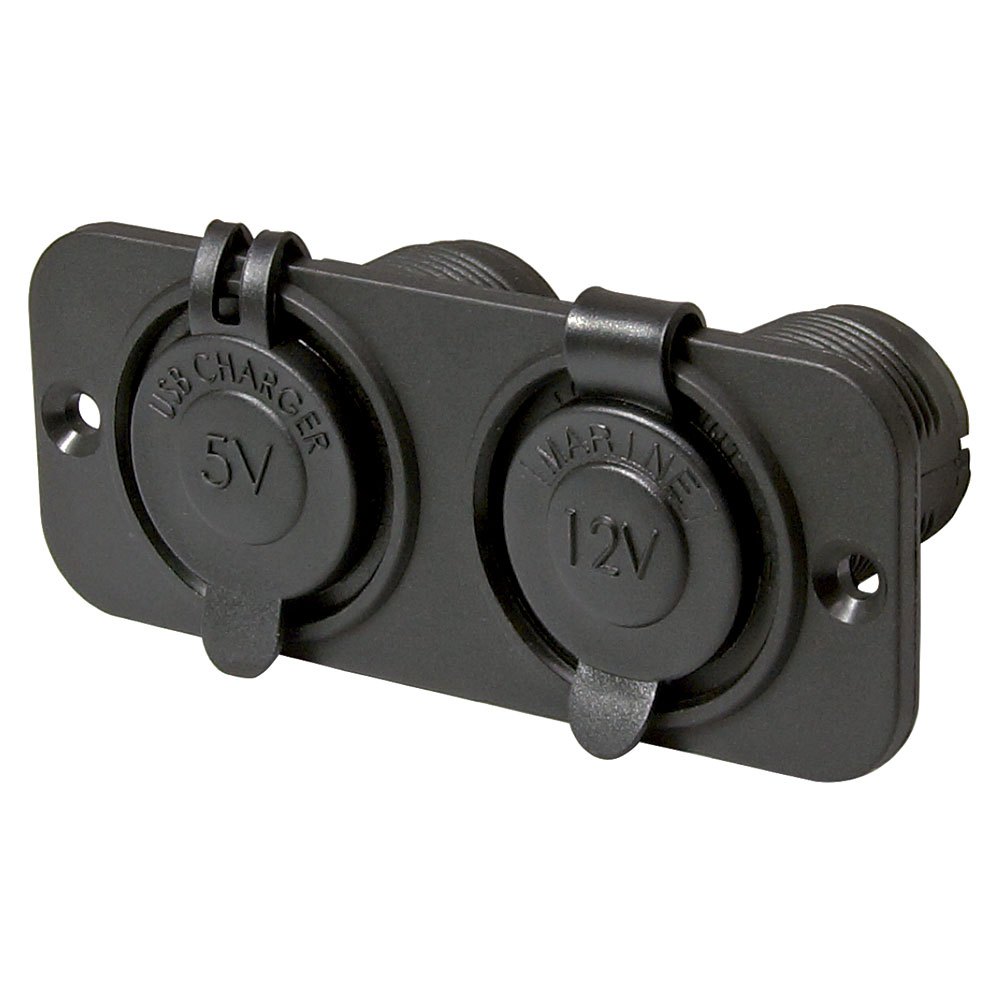 Talamex Moldura Doulbe Nivelada Com USB 2.4A&Standard Soquete