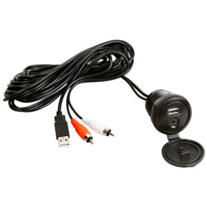 Jensen marine Conector De Entrada De áudio Auxiliar USB E WP