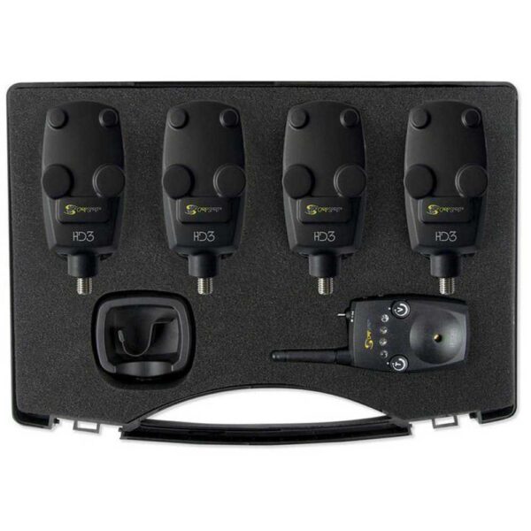 Carp spirit X HD3 4 Morder Alarme + HDR3 Receptor