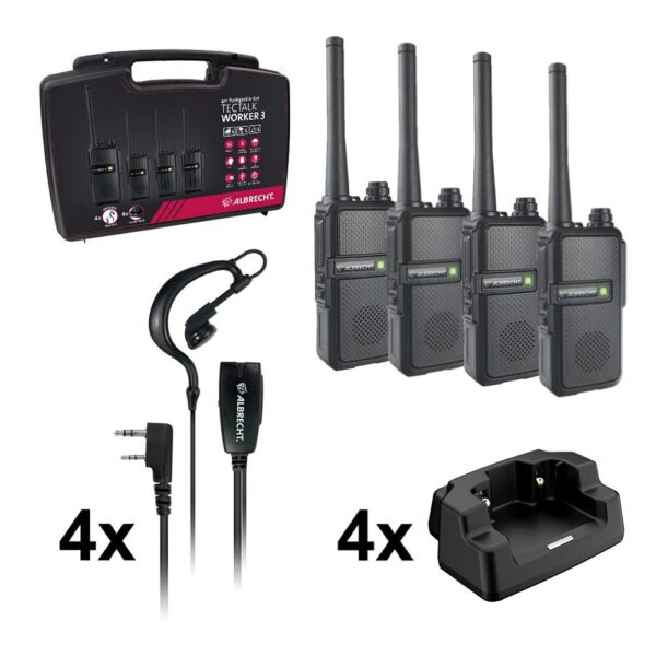Albrecht Walkie-talkies Tectalk worker 3 4 Unidades - Imagem 7