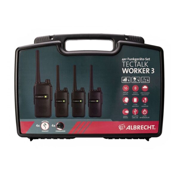 Albrecht Walkie-talkies Tectalk worker 3 4 Unidades