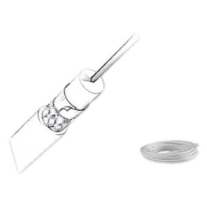 Glomex Cabo Coaxial De Blindagem Dupla De Baixa Perda