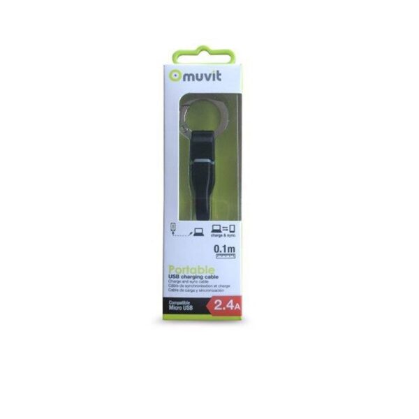 Muvit Cabo De Chaveiro USB Para Micro USB 2.4A 0.1 M - Imagem 3