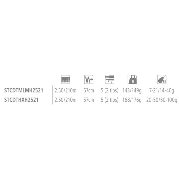 Shimano fishing Cana Spinning STC Dual Tip - Imagem 2
