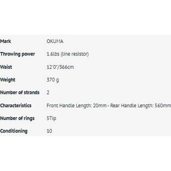 Okuma Cana Carpfishing Custom Black CB-CA-1202H - Imagem 2
