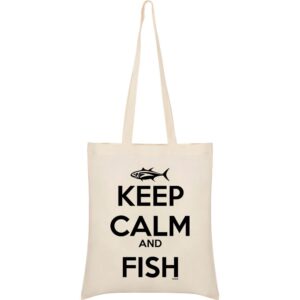 Kruskis Saco Tote Keep Calm And Fish