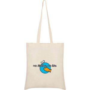 Kruskis Saco Tote No Fishing No Life