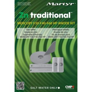 Martyr anodes Kit De ânodo Galvanizado De Mercúrio F30-F40-F60HP