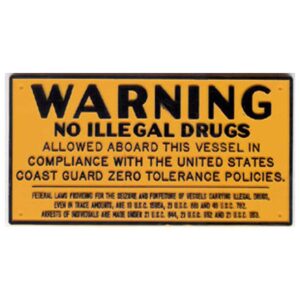 Bernard engraving Placa De Drogas Ilegais