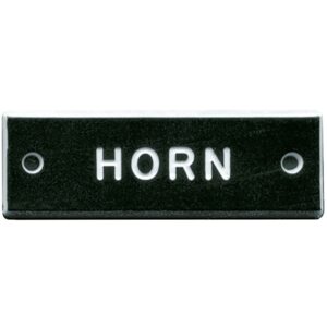 Bernard engraving Placa De Identificação Horn