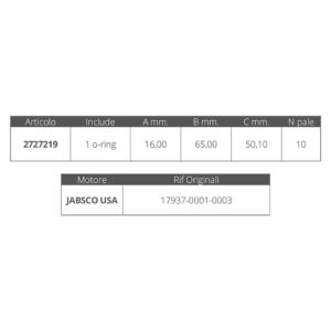 Jabsco Impulsor Original Jabsco 17937