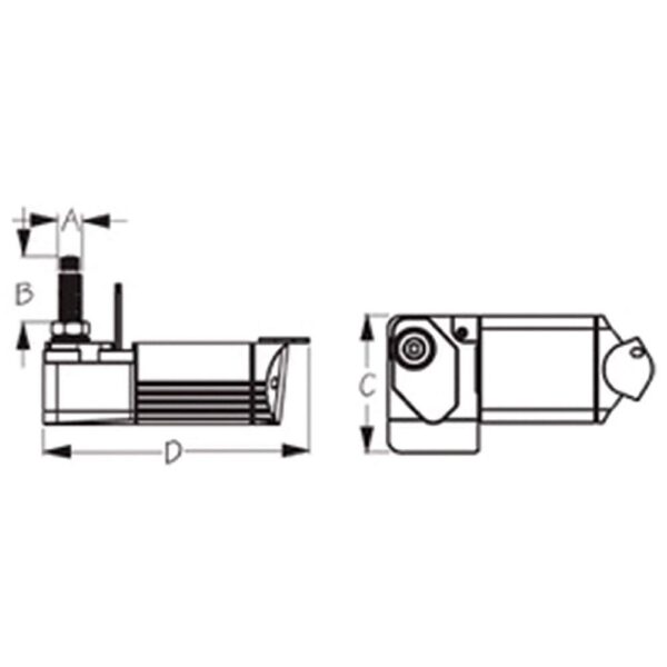 Sea-dog line Motor Do Limpador à Prova D´água 3.5 110D - Imagem 2